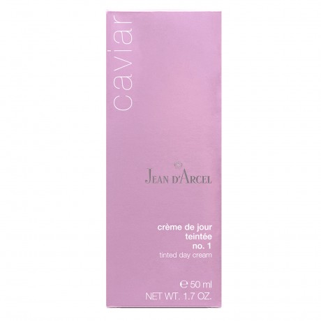 JEAN D'ARCEL creme de jour teintee no. 1 light CAVIAR getonte Tagescreme lasst die Haut naturlich und frisch erstrahlen creme de jour teintee № 1 светлый CAVIAR тональный дневной крем придает коже естественное и свежее сияние