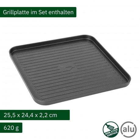 BRUNNER BRUNNER Gaskocher BRUNNER DEVIL SD NG Camping Gaskocher Set Zundsicherung, Vielseitig, (Gaskocher + Grillplatte)  Газовая плиа BRUNNER BRUNNER DEVIL SD NG комплект газовых плит для кемпинга предохранитель зажигания, универсальный, (газовая плита +