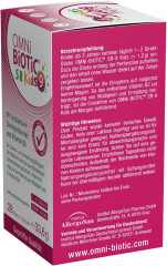 OMNi BiOTiC SR-9 Kids 28st x 2packs, Пробиотик для детей 3+, 9 штаммов бактерий + витамин B2 Поддержка кишечника и нервной системы, персиковый вкус, 28 стиков x 2уп