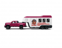 Schleich Horse Club 42705  Lakeside Truck mit Anhanger, Игровой набор "Путешествие к озеру", внедорожник с прицепом и лошадьми, фигурки, аксессуары, более 20 элементов, от 5 лет, Германия