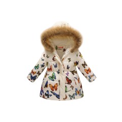 frler frler Steppjacke mit Kunstfell Kragen Mantel fur Madchen frler стеганая куртка с воротником из искусственного меха пальто для девочки