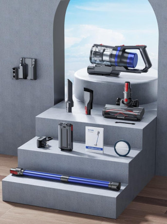 Buture Buture Akku-Hand-und Stielstaubsauger, 450,00 W, Beutellos, 33000 Pa Starke Saugleistung Staubsauger Kabelloser Staubsauger2200mAh  Беспроводной ручной пылесос Buture, 450,00 Вт, без мешка, 33000 Па, сильная всасывающая способность, беспроводной пы