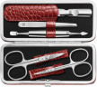 ZWILLING Manikure-Set, ZWILLING Маникюрный набор (Германия), 5 предметов, красный, футляр натуральная кожа, нержавеющая сталь, профессиональный уход за ногтями