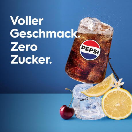 Sodastream drink mix Pepsi Zero 440ml x 4st, Сироп для газированной воды, без сахара, концентрат напитка со вкусом Pepsi, набор 4 шт х 440 мл