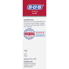 SOS Derma Care Anti-Pickel Gesichtscreme Akut, 50 ml, SOS Derma Care Крем для лица против прыщей, с цинком и азелаиновой кислотой, для проблемной кожи, 50 мл