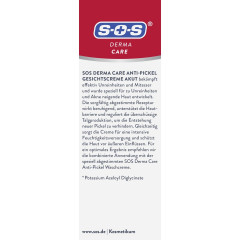 SOS Derma Care Anti-Pickel Gesichtscreme Akut, 50 ml, SOS Derma Care Крем для лица против прыщей, с цинком и азелаиновой кислотой, для проблемной кожи, 50 мл