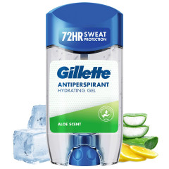 GILLETTE Antitranspirant Deostick Hydrating Gel Aloe Scent, 70 ml, Джилетт Увлажняющий гелевый антиперспирант Aloe Scent, 70 мл