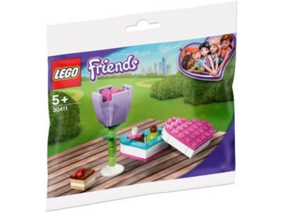 LEGO Friends 3er Set: 30413 Blumenwagen - Polybag + 30414 Emmas Zaubertruhe - Polybag + 30411 Pralinenschachtel Blume - Polybag Набор друзей из 3 штук: 30413 цветочная тележка - полиэтиленовый пакет + 30414 Волшебный сундук Эммы - полиэтиленовый пакет +