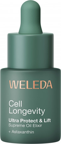WELEDA Cell Longevity Ultra Protect & Lift Supreme Oil Elixir, 20 ml, Антивозрастной масляный эликсир для лица Ultra Protect & Lift с абрикосовым маслом, авокадо и жожоба, 20 мл