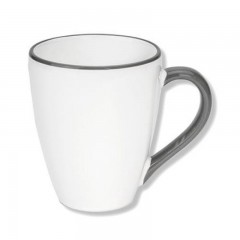 Gmundner Keramik Gmundner Keramik Grauer Rand Fruhstucksbecher Max Gourmet 0,3 L Кружка для завтрака Gmundner керамическая с серым ободком Max Gourmet 0,3 л