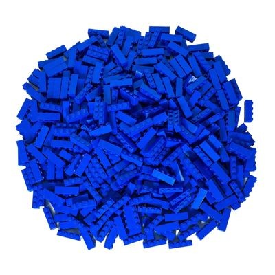 LEGO LEGO 1x4 Steine Blau - 100 Stuck - Blue bricks 3010 LEGO 1x4 кирпичи синие - 100 штук - Синие кирпичи 3010