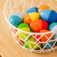 HABA Musical Eggs, HABA музыкальные яйца для детей, 5 шт, развивающие погремушки для слуха и моторики, деревянные музыкальные инструменты