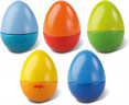 HABA Musical Eggs, HABA музыкальные яйца для детей, 5 шт, развивающие погремушки для слуха и моторики, деревянные музыкальные инструменты