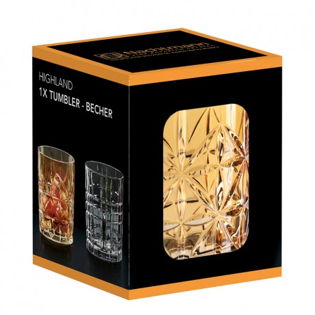 Nachtmann Highland Becher Glas amber, Нахтман Хайленд Стакан для виски, 345 мл, оранж, 1 шт
