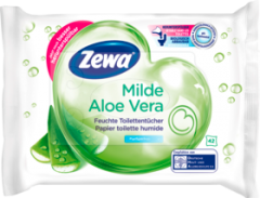 Zewa влажная  туалетная бумага мягкая Алоэ	 Vera, 42 шт