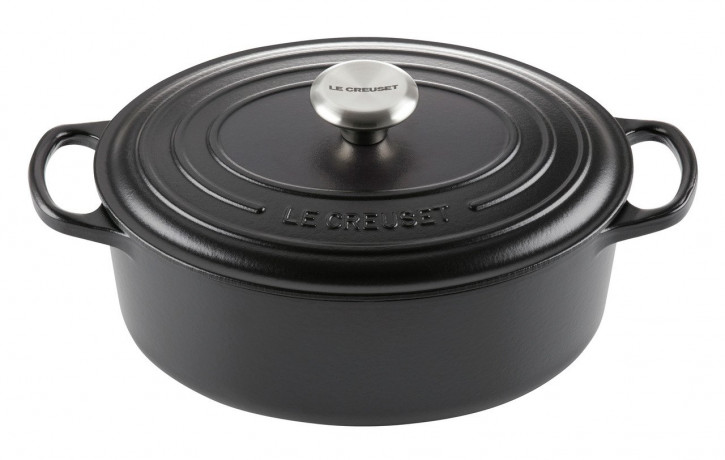 Le Creuset LE CREUSET Br\u00e4ter oval 29 cm Schwarz SIGNATURE schwarz LE CREUSET Br>4ter овал 29 см черный SIGNATURE