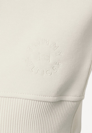 Tommy Hilfiger RELAXED COSY Sweatshirt white dove RELAXED COSY Толстовка Белый голубь