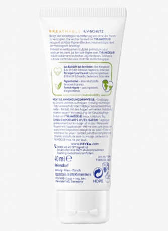 NIVEA SUN Sonnenfluid Gesicht Anti Pigmentflecken LSF 50+, 40 ml, Солнцезащитный флюид для лица против пигментации SPF 50+, 40 мл