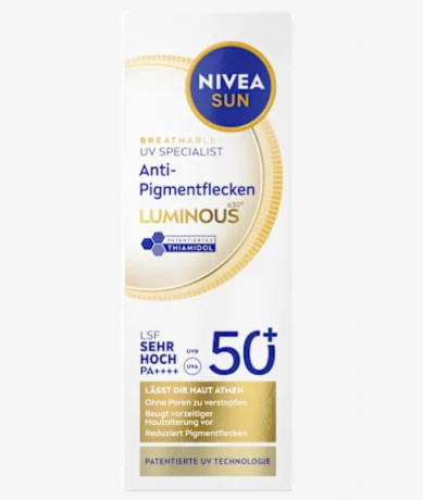 NIVEA SUN Sonnenfluid Gesicht Anti Pigmentflecken LSF 50+, 40 ml, Солнцезащитный флюид для лица против пигментации SPF 50+, 40 мл