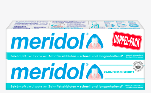 meridol Zahnpasta doppelpacks 5stk (75 ml x 10st), Меридол зубная паста против воспаления дёсен 75мл x 10шт