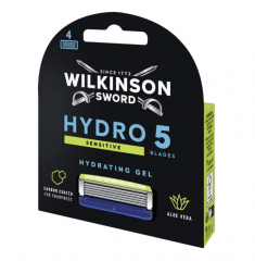 Wilkinson Sword Hydro 5 Sensitive Rasierklingen 4st, Лезвия для бритья Hydro5 Sensitive 4шт