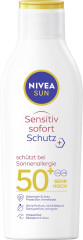 NIVEA SUN Sonnenlotion Allergie LSF 50+, 200 ml, Нивеа Солнцезащитный лосьон SPF 50+, для чувствительной кожи, Bio Aloe Vera, без парфюма, водостойкий, 200 мл