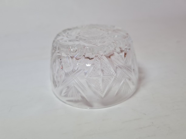 Конфетница винтажная миниатюрная Windrad-Design, хрусталь, 8 x 4 см, Германия, 1960-70гг.