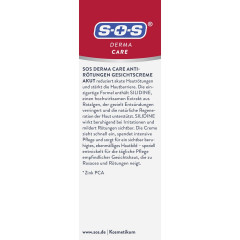 SOS Derma Care Anti-Rotungen Gesichtscreme Akut, 50 ml, SOS Derma Care Крем для лица против покраснений, с экстрактом красных водорослей SILIDINE, при розацеа и куперозе, 50 мл