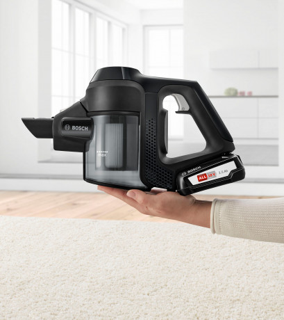 BOSCH BOSCH Akku-Hand-und Stielstaubsauger Unlimited Serie 6 BLS612BLCK, beutellos, inkl. 2 Akkus, Hygiene-Filter, alle Bodenartenlange lange Laufzeit  Беспроводной ручной и стержневой пылесос BOSCH Unlimited Series 6 BLS612BLCK, без мешка, в комплекте 2 