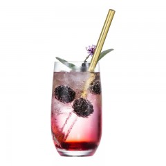 Eisch Eisch Gentleman Trinkhalm Glas Gold mit Reinigungsburste - im Geschenkkarton l: 20 cm / d: 9 mm Eisch Gentleman стеклянная соломинка для питья золото с щеточкой для чистки - в подарочной упаковке д: 20 см / г: 9 мм