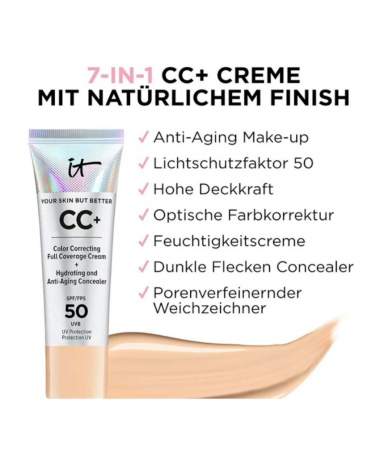 IT Cosmetics Your Skin But Better CC+ Cream LSF 50+ LIGHT, 32 мл