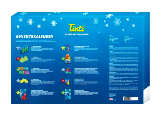 Tinti Adventskalender Тинти Детский Адвент Календарь 2022, 24 средства для купания