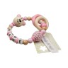 kleinerStorch Greifling mit Name – Madchen Beissring personalisiert – Holz Rassel Bar babyrosa Персонализированное кольцо для прорезывания зубов с именем