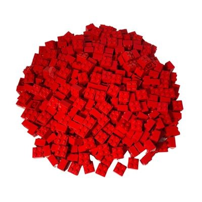 LEGO LEGO 2x2 Steine Rot  - 500x - Red bricks 3003 LEGO 2x2 Bricks Red — 500x — Красные кирпичи 3003