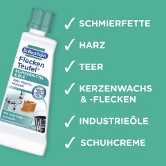 Dr. Beckmann Fleckenteufel Schmiermittel &amp; Ole, Доктор Бекманн Пятновыводитель жирные пятна и масла, 50 мл