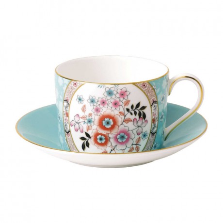 Wedgwood Wedgwood Wonderlust Teetasse Camellia 0,15 L mit Untertasse 14 cm 2-tlg. Чашка для чая Wedgwood Wonderlust Camellia 0,15 л с блюдцем 14 см 2 шт.