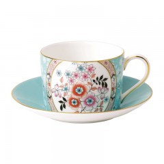 Wedgwood Wedgwood Wonderlust Teetasse Camellia 0,15 L mit Untertasse 14 cm 2-tlg. Чашка для чая Wedgwood Wonderlust Camellia 0,15 л с блюдцем 14 см 2 шт.