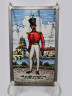 Винтажный витраж" Офицер, 1830 год", стекло, 15,5см x 9,5см, Германия, 1960-70гг.