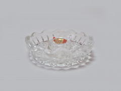 Anna Hutte Хрустальный подсвечник, 2,5см x 8см, Германия, 1960-70гг.