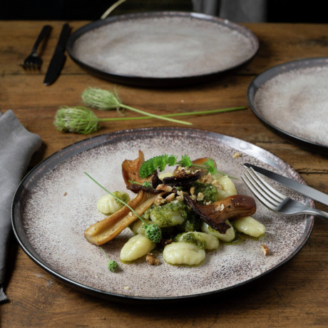 Moritz & Moritz Moritz & Moritz Speiseteller 6-tlg. DIGITAL beige Обеденные тарелки Moritz &amp; Moritz 6 шт. ЦИФРОВОЙ