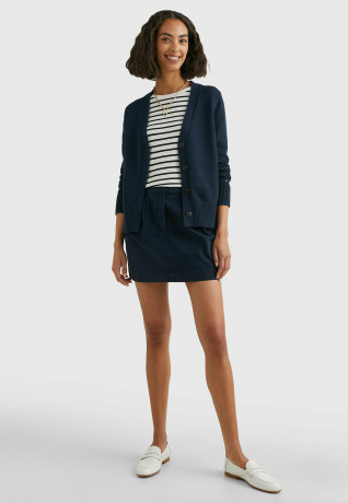 Tommy Hilfiger V-NECK Cardigan desert sky V-ОБРАЗНЫЙ ВЫРЕЗ Кардиган небо пустыни