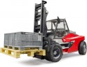 Bruder Gabelstapler Linde HT 160 mit Palette + 3 Gitter Вилочный погрузчик Linde HT 160 с поддоном + 3 решетки