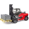 Bruder Gabelstapler Linde HT 160 mit Palette + 3 Gitter Вилочный погрузчик Linde HT 160 с поддоном + 3 решетки
