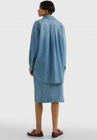 Tommy Hilfiger Button-down blouse lyra Блузка на пуговицах лира