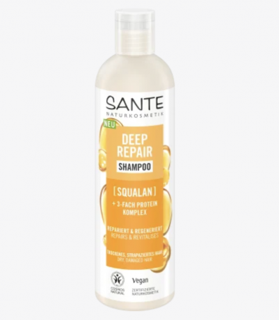 SANTE NATURKOSMETIK Shampoo Deep Repair,  Шампунь Глубокое восстановление со скваланом и тройным протеиновым комплексом, 250 мл