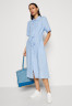 Tommy Hilfiger MIDI Shirt dress vessel blue Миди платье-рубашка сосуд синий
