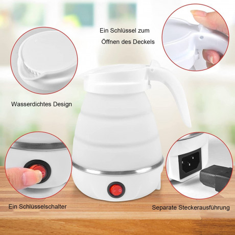 KULER KULER Wasserkocher Reise-Wasserkocher, Faltbarer Wasserkessel, 6 Minuten schnell kochendes Wasser  KULER Kettle Дорожный чайник, складной чайник, быстрое закипание воды за 6 минут