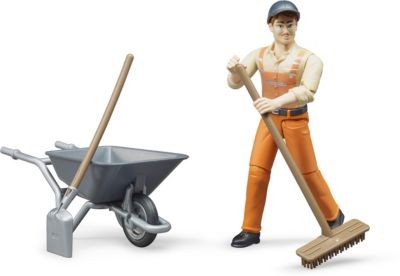 Bruder Figurenset Kommunalarbeiter Набор фигурок муниципальных служащих