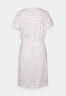 Tommy Hilfiger COOL SHIFT SHORT DRESS  Jersey dress white/pastel pink COOL SHIFT SHORT DRESS Платье из джерси белый/пастельно-розовый