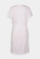 Tommy Hilfiger COOL SHIFT SHORT DRESS Jersey dress white/pastel pink COOL SHIFT SHORT DRESS Платье из джерси белый/пастельно-розовый
